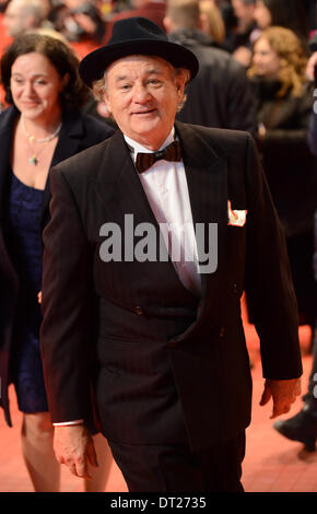 BERLIN, GERMANY, 6th Feb, 2014. Bill Murray attends the 'The Grand Budapest Hotel ' Premiere at at the 64th Annual Berlinale International Film Festival at Berlinale Palast on February 6th, 2014 in Berlin, Germany. Credit:  Janne Tervonen/Alamy Live News Stock Photo