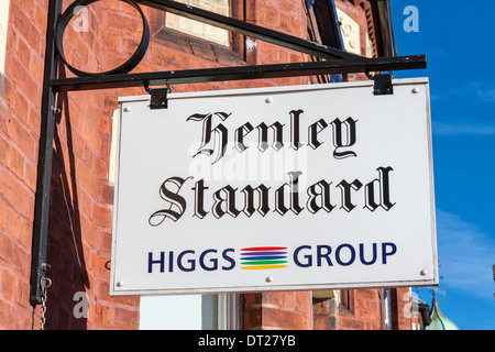 Offices of the Henley Standard newspaper, part of the Higgs Group. Henley-on-Thames, Oxfordshire, England, GB, UK. Stock Photo