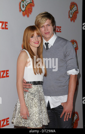 Bella Thorne, Tristan Klier at the 'Fun Size' Los Angeles Premiere, Paramount Studios, Hollywood, CA 10-25-12 Stock Photo