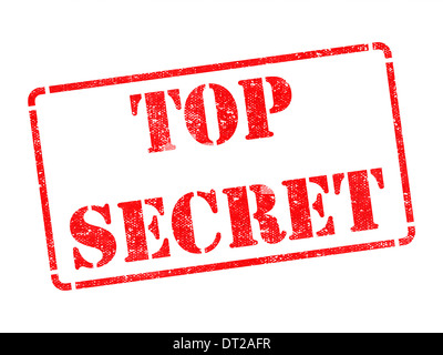 Top Secret -  Red Rubber Stamp. Stock Photo