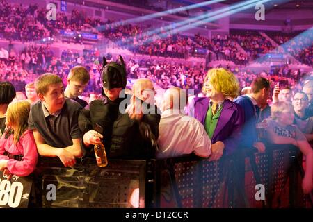 Liverpool, UK. 06th Feb, 2014. Fans during the first round of the Premier League Darts from the Echo Arena. Credit:  Action Plus Sports/Alamy Live News Stock Photo