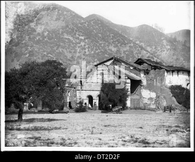 Main front of Mission San Antonio de Padua, California Stock Photo