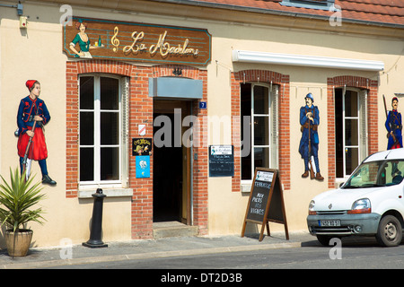 Bar La Madelon on the Champagne Tourist Route at Mancy, the Marne, Champagne-Ardenne, France Stock Photo