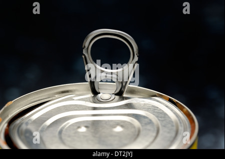 Tin can Ring pull Stock Photo