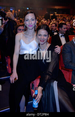 Katharina Schuettler and Jessica Schwarz attending the 'The Grand Budapest Hotel' premiere at the 64th Berlin International Film Festival / Berlinale 2014 on February 6, 2014 in Berlin, Germany. Stock Photo