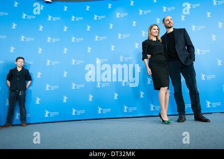 Berlin, Germany. 7th Feb, 2014. Director Edward Berger presented the new movie ''Jack'' in Berlinale with the actors Ivo Pietzcker and Luise Heyer. © Goncalo Silva/NurPhoto/ZUMAPRESS.com/Alamy Live News Stock Photo