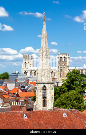Cityscape of York, a town in North Yorkshire, England Stock Photo