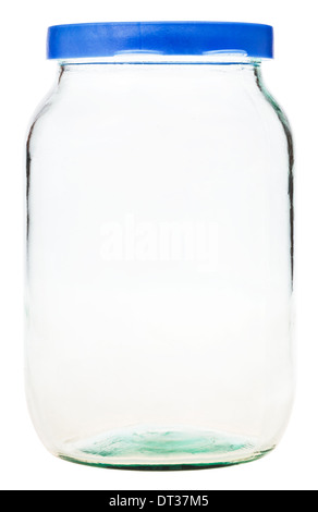 closed Gallon glass jar isolated on white background Stock Photo