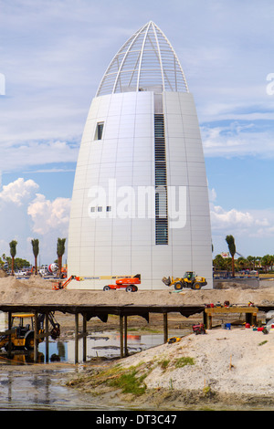 Florida Brevard County,Port Canaveral,Cove,Exploration Tower,GWWO Architects,design,Welcome Center,waterfront destination,harborside redevelopment,con Stock Photo