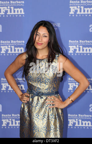 Tehmina Sunny (The Following) walks the red carpet at the Santa Barbara