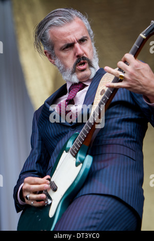 Rho Milan Italy. 04th June 2012. The Belgian rock band TRIGGERFINGER performs live at Arena Fiera di Milano Stock Photo