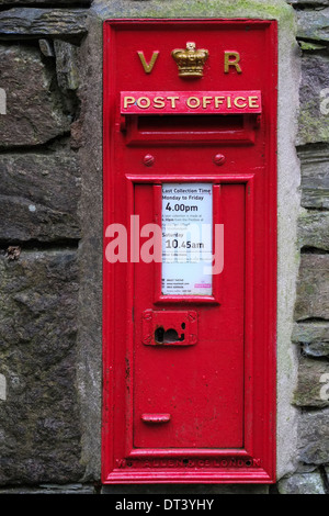 Victorian Post Box in the Lake District Stock Photo