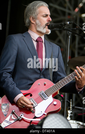 Rho Milan Italy. 04th June 2012. The Belgian rock band TRIGGERFINGER performs live at Arena Fiera di Milano Stock Photo