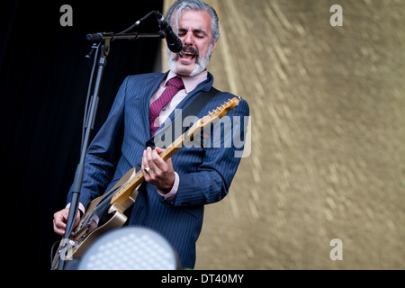 Rho Milan Italy. 04th June 2012. The Belgian rock band TRIGGERFINGER performs live at Arena Fiera di Milano Stock Photo
