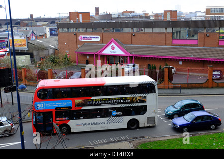centre birmingham bullring shopping buses near city alamy