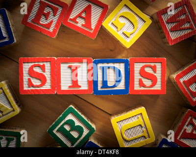 SIDS - Sudden infant death syndrome Stock Photo