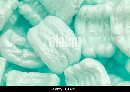 Polystyrene packing filler and cushioning material Stock Photo