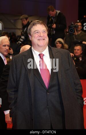 Berlin, Germany. 08th Feb, 2014. US actor John Goodman arrives for the screening of 'The Monuments Men'during the 64th annual Berlin Film Festival, in Berlin, Germany, 08 February 2014. The movie is presented out of competition at the Berlinale, which runs from 06 to 16 February 2014. Photo: Hubert Boesl - NO WIRE SERVICE/dpa/Alamy Live News Stock Photo