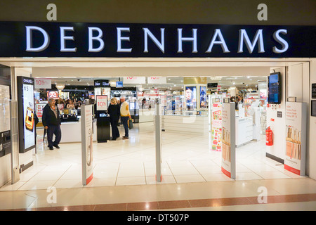 Entrance to Debenhams in the Merryhill shopping centre West Midlands UK Stock Photo