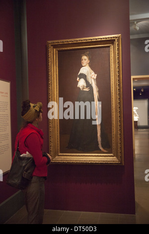 American paintings at the Brooklyn Museum, Brooklyn, NY. Stock Photo