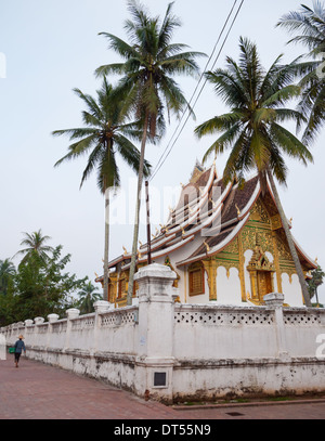 A view of Haw Pha Bang (the Golden Hall) in Luang Prabang, Laos. Stock Photo