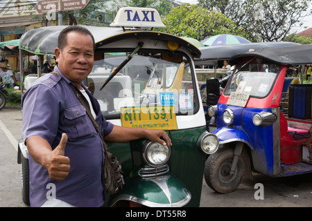 Auto rickshaw driver Stock Photo