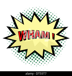 Wham! comic cloud in pop art style Stock Photo