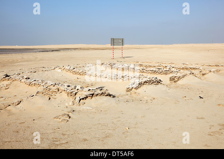 The Zekreet Fort Ruins in Qatar, Middle East Stock Photo