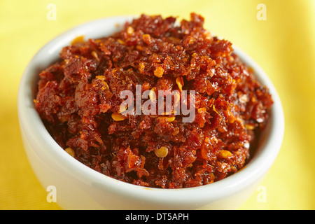 Sambal Udang, Malaysian chili paste Stock Photo