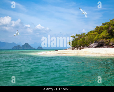 Uninhabited island Stock Photo