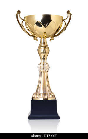 golden trophy Stock Photo