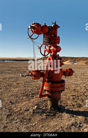 Canada, Alberta, Del Bonita, Fracking near a water source for tight ...