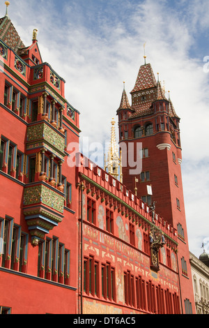 Rathaus or Town Hall in basel, Switzerland Stock Photo