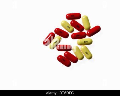 Yellow and red capsule hi-res stock photography and images - Alamy