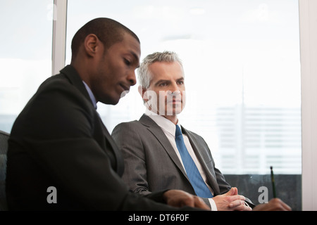 Business colleagues holding meeting Stock Photo