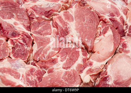 Fresh meat beef sliced and pork chops herb spices rosemary on wooden cutting  board background - Raw beef steak 4951330 Stock Photo at Vecteezy