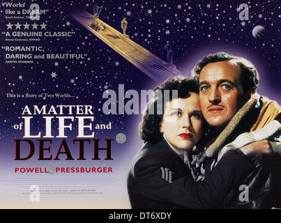 MOVIE POSTER A MATTER OF LIFE AND DEATH; STAIRWAY TO HEAVEN (1946) Stock Photo