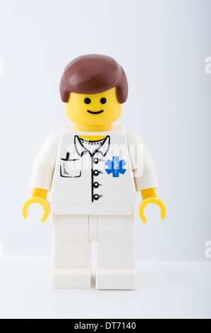 Lego Minifigure by Lego Group invented by Ole Kirk Christiansen made Billund Denmark Stock Photo