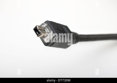 4-conductor FireWire 400 IEEE 1394-1995 cable Stock Photo