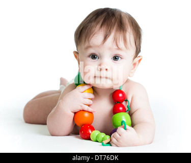 portrait of cute baby boy Stock Photo