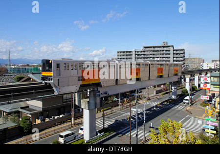 Tama Toshi Monorail Line Tokyo Japan Stock Photo