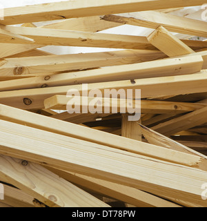 Pile of wood 2x4 studs used for construction, near Pullman Stock Photo