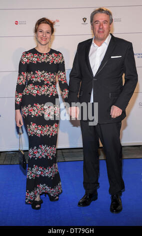 Berlin, Germany. 10th Feb, 2014. Actress Martina Gedeck and husband Markus Imboden at the Cinema for Peace Gala 2014 at the Konzerthaus am Gendarmenmarkt on Monday 10th February 2014 in Berlin Credit:  dpa picture alliance/Alamy Live News Stock Photo