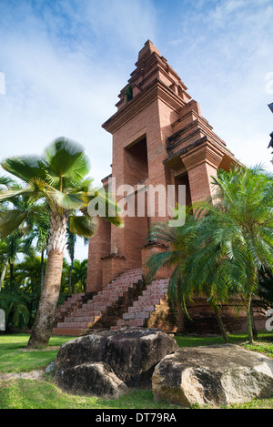 Old Asian architecture, brick building at Nong Nooch Tropical garden, Thailand Stock Photo