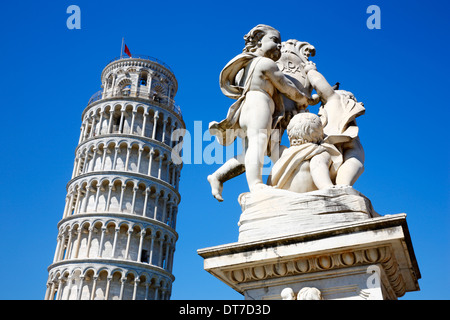 Pisa Leaning tower, Tuscany Italy Stock Photo