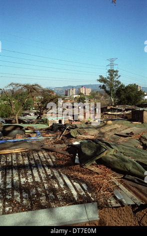Informal Settlements in and around the edge of city of Pietermaritzburg. 17 AUGUST PIETERMARITZBURG SOUTH AFRICA PHOTO/JOHN Stock Photo