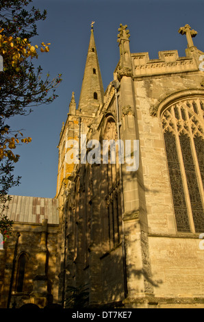 Holy Trinity church spire Stratford on Avon Stock Photo