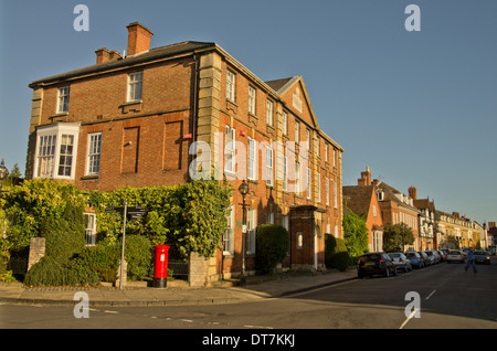 Georgian Building in Stratford on Avon at the junction of Old Town and Church Street Stock Photo