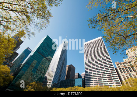 Spring in Bryant Park in New York City USA Stock Photo