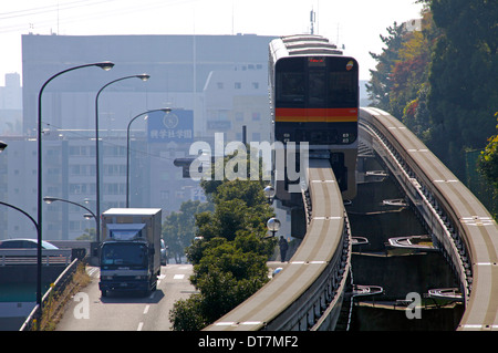 Tama Toshi Monorail Line Tokyo Japan Stock Photo